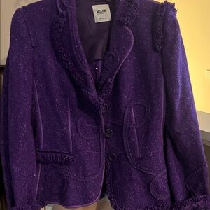 Moschino Deep Purple Women's Blazer